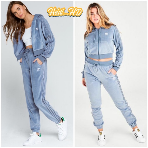 adidas Pants - Adidas Originals Velour Slim Set
